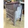 Image 4 : RUSTIC LOOK  EASTERN CABINET WITH BRASS HARDWARE, IN GOOD CONDITION