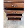 Image 2 : MAHOGANY FINISH DRAWER HIGHBOY DRESSER
