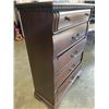 Image 5 : MAHOGANY FINISH DRAWER HIGHBOY DRESSER