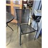 Image 5 : ROUND MESH METAL PATIO BISTRO SET, 36 INCH TABLE WITH 2 STACKING CHAIRS