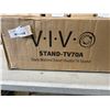 Image 3 : VIVO DARK WALNUT EASEL STUDIO TV STAND