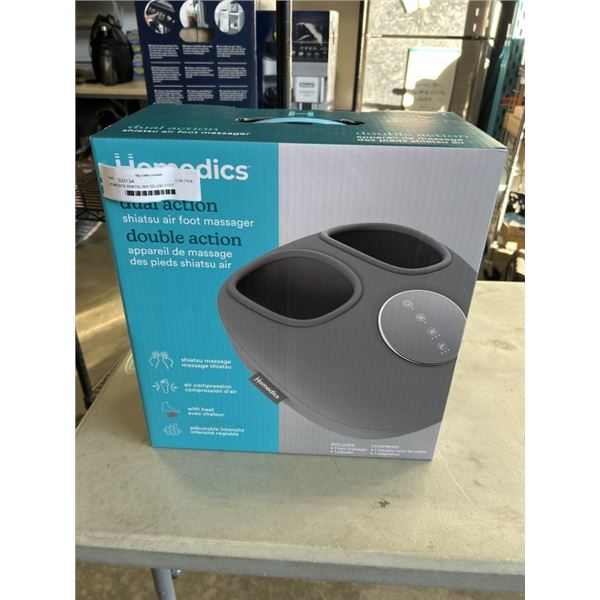 HOMEDICS SHIATSU AIR DELUXE FOOT MASSAGER W/ HEAT - TESTED WORKING, RETAIL $249