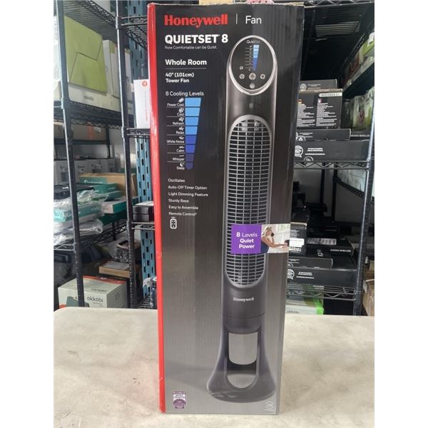 HONEYWELL QUIETSET 8-SPEED 40" OSCILLATING TOWER FAN - TESTED WORKING