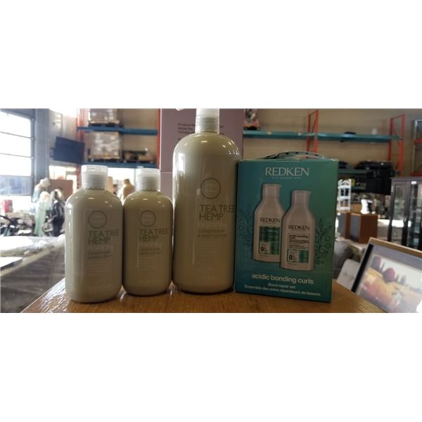 LOT OF TEATREE AND REDKEN HAIR PRODUCTS ALL NEW