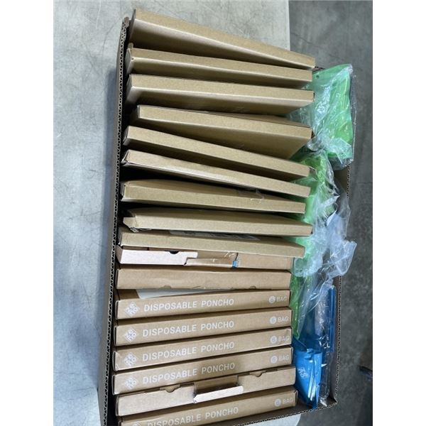 APPROX 100 ZENO DISPOSABLE PONCHOS