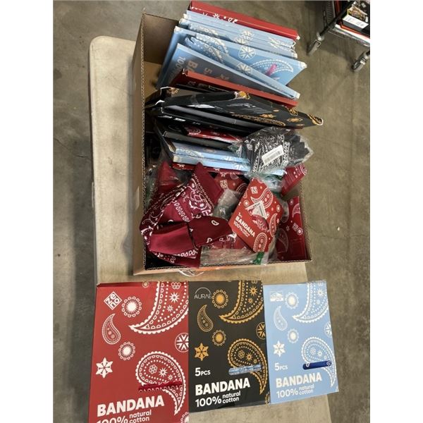TRAY OF NEW ZENO BANDANAS
