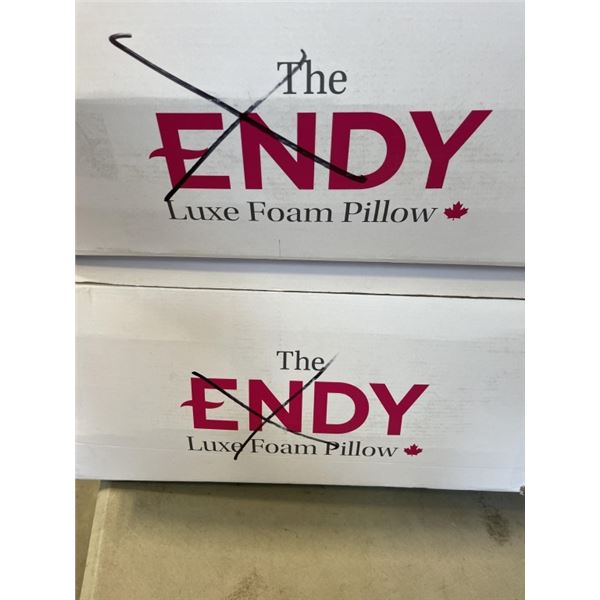 2 AS NEW ENDY LUXE FOAM PILLOW STANDARD SIZE