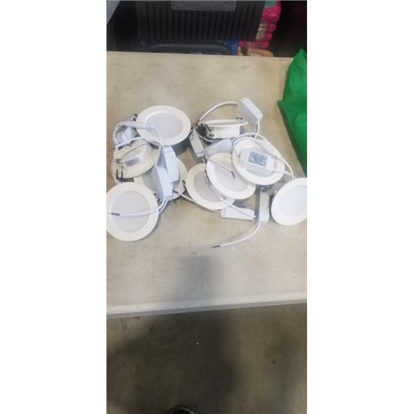 BAG OF 10 CONSTANT CURRENT DIMMABLE LED DRIVER LIGHTS. MODEL 7W.