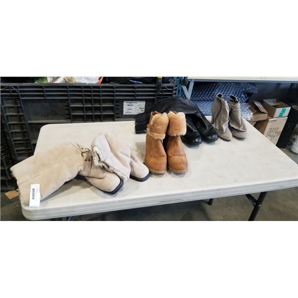 BAG OF LADIES BOOTS. 1 SIZE 10, 2 SIZE 9, 1 SIZE 39