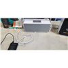 Image 2 : BAG OF ELECTRONICS INCLUDING COMPUTER SPEAKERS, BLUETOOTH SPEAKERS, CAT VIEW CUBE AND BACKUP BATTERY