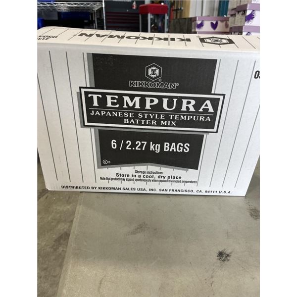 CASE TEMPURA JAPANESE STYLE TEMPURA BATTER MIX. 6 BAGS, 2.27 KG EACH