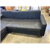 Image 3 : BLACK SECTIONAL COUCH
