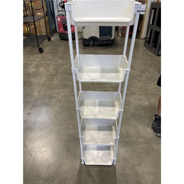 5 SHELF PLASTIC ORGANIZER