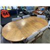 Image 5 : MCM WALNUT DINING TABLE W/ 8 CHAIRS AND 2 LEAFS