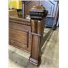 Image 4 : KINGSIZE MAHOGANY FINISH POSTER BEDFRAME