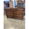 Image 1 : MAHOGANY FINISH 6 DRAWER DRESSER