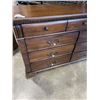 Image 2 : MAHOGANY FINISH 6 DRAWER DRESSER