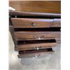 Image 3 : MAHOGANY FINISH 6 DRAWER DRESSER