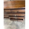 Image 4 : MAHOGANY FINISH 6 DRAWER DRESSER