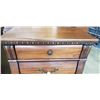 Image 6 : PAIR OF MAHOGANY FINISH 3 DRAWWR NIGHTSTANDS
