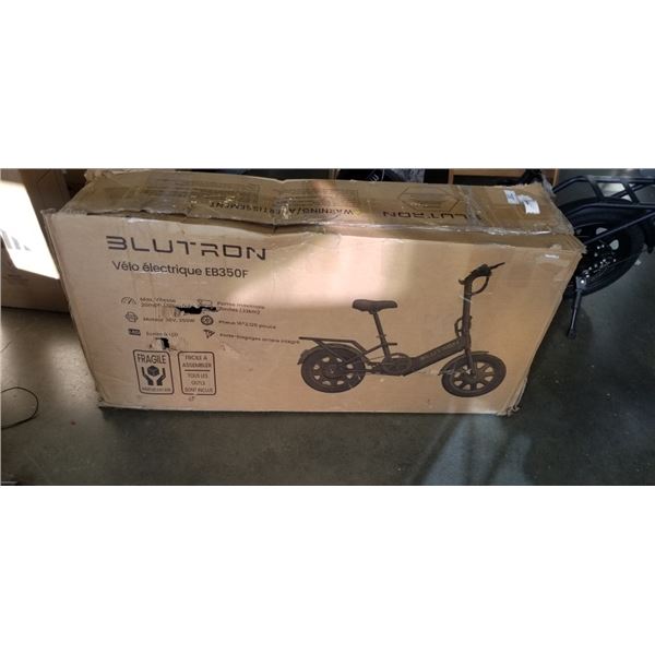 BLUTRON EB350F V2 FOLDING ELECTRIC BIKE 350W MOTOR - TESTED WORKING, RETAIL $499