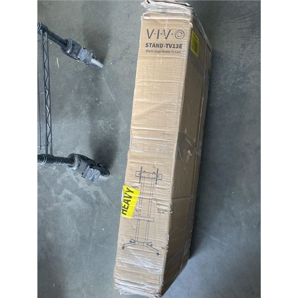 VIVO BLACK LARGE MOBILE TV CART