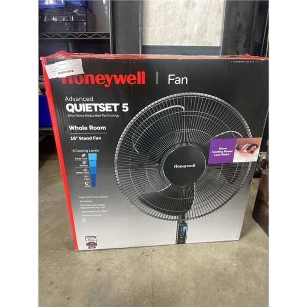 HONEYWELL 16" QUIET STAND FAN - TESTED WORKING