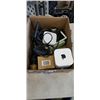 Image 1 : TRAY OF ELECTRONICS INCLUDING APPLE TV, APPLE HOME, GARMIN PORTABLE GPS NAVIGATION SYSTEM, NECKER CA
