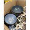 Image 3 : 2 BOXES OF ASSORTED GLASSES AND DINNER WARE