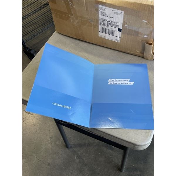 2 CASES BRANDED FOLDERS