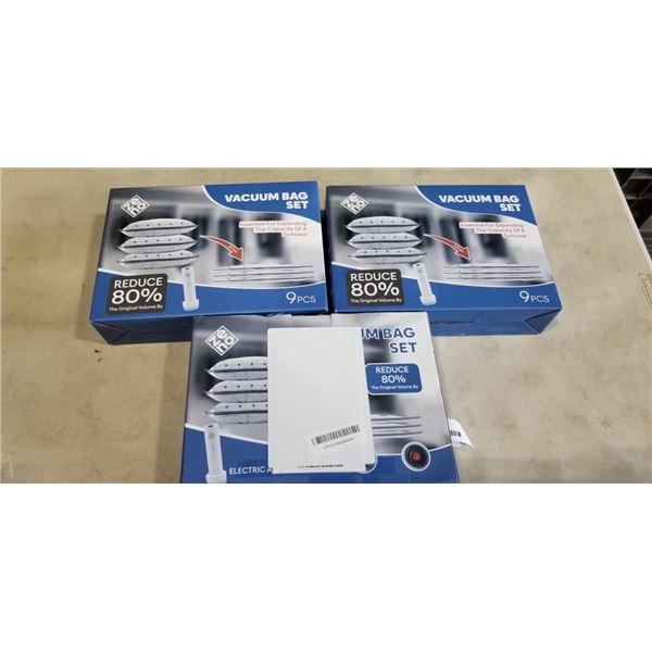 3 ZENO VACUUM BAG SETS