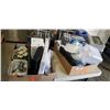 Image 1 : 2 TRAYS OF HOUSEHOLD ITEMS INCLUDING PS3, BLUEHIVE 3 IN 1 GOOSENECK SMARTPHONE MOUNT, RAIN DESIGN M 