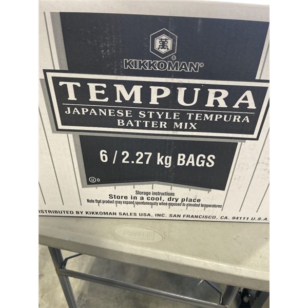 CASE TEMPURA JAPANESE STYLE TEMPURA BATTER MIX. 6 BAGS, 2.27 KG EACH
