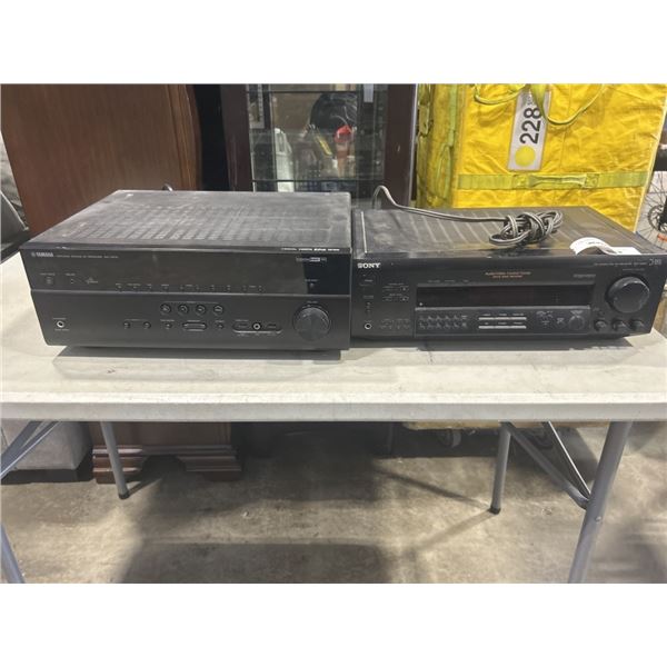 YAMAHA SOUND RECEIVER MODEL RX-V675 AND SONY AUDIO VIDEO CONTROL CENTRE