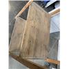Image 3 : 4 TIER WOODEN SHELVING UNIT. 72" HEIGHT, 36" WIDE, 20" DEEP