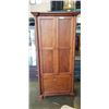 Image 1 : CUSTOM BUILT 80 INCH TALL MAPLE STORAGE CABINET