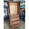 Image 2 : MAPLE CUSTOM BUILT WARDROBE CABINET, 88 INCH TALL, 36 WIDE AND 24 INCH DEEP