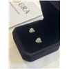 Image 4 : NEW S925 0.5 CT EACH MOISSANITE STONE SWIRL HEART STUF EARRINGS, MOUNTED IN 925 STERLING SILVER W/ W