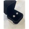 Image 3 : NEW S925 1.5 CT EACH SIMULATED DIAMOND (CZ) STUD EARRINGS, MOUNTED IN 925 STERLING SILVER W/ WHITE G