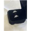 Image 2 : NEW PLATINUM PLATED 1.0 CT SIMULATED DIAMOND (CZ) HUGGIE EARRINGS W/ PEAR SIDESTONES