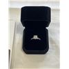 Image 2 : NEW S925 1.5 CT MOISSANITE STONE TWIST RING, SIZE 7, MOUNTED IN 925 STERLING SILVER W/ WHITE GOLD OV