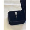Image 4 : NEW S925 1.5 CT MOISSANITE STONE TWIST RING, SIZE 7, MOUNTED IN 925 STERLING SILVER W/ WHITE GOLD OV