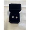 Image 1 : NEW S924 0.8 CT EACH SIMULATED DIAMOND (CZ) SWIRL STUD EARRINGS, MOUNTED IN 925 STERLING SILVER W/ W