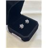 Image 3 : NEW S924 0.8 CT EACH SIMULATED DIAMOND (CZ) SWIRL STUD EARRINGS, MOUNTED IN 925 STERLING SILVER W/ W