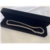 Image 1 : NEW 18K GOLD PLATED 5.0MM EMERALD CUT SIMULATED DIAMOND (CZ) TENNIS NECKLACE - 17" LONG
