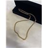 Image 1 : NEW 18K GOLD PLATED 5.0MM INTERLOCKING NECKLACE 23.5" LONG