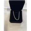 Image 1 : NEW S925 3.0MM TWISTED ROPE NECKLACE, 18.5" LONG 925 STERLING SILVER W/ WHITE GOLD OVERLAY