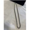 Image 2 : NEW PLATINUM PLATED 8.0MM CUBAN LINK NECKLACE 22" LONG