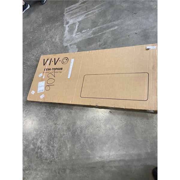 VIVO BLACK 60" X 24" TABLE TOP