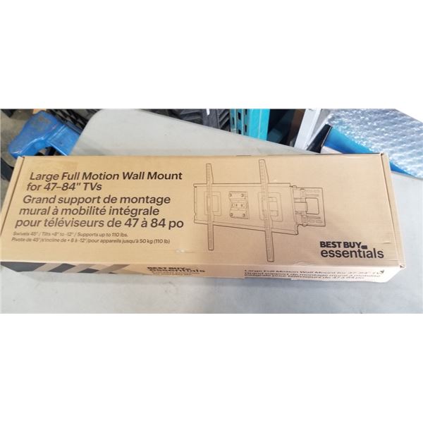 BEST BUY ESSENTIALS 47-84" TV WALL MOUNT, RETAIL $79
